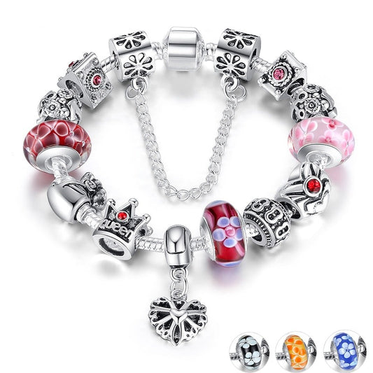 Jewelry Silver Charms Bracelet